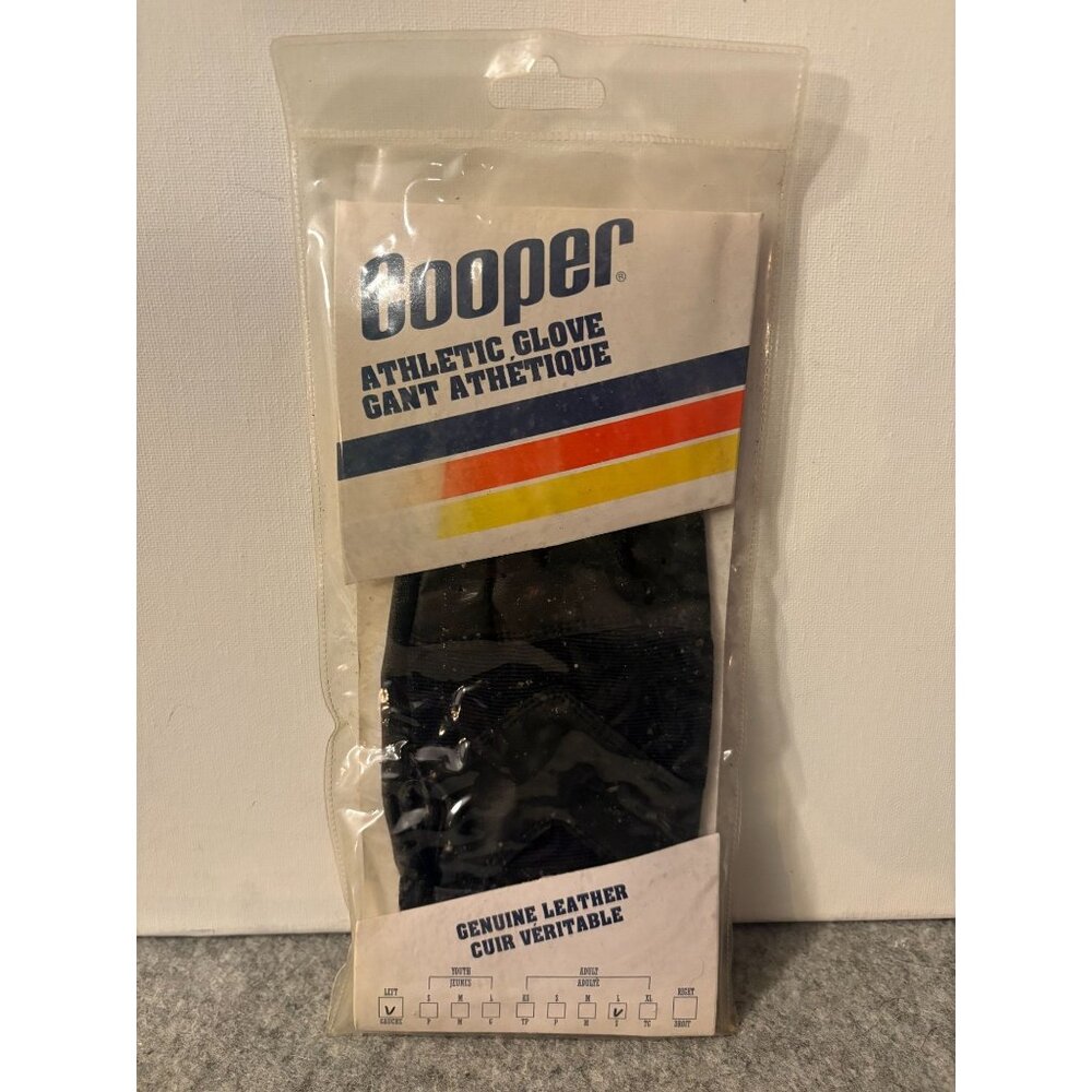 1 Vintage Cooper Batting Glove Large Left Adult  # 3227